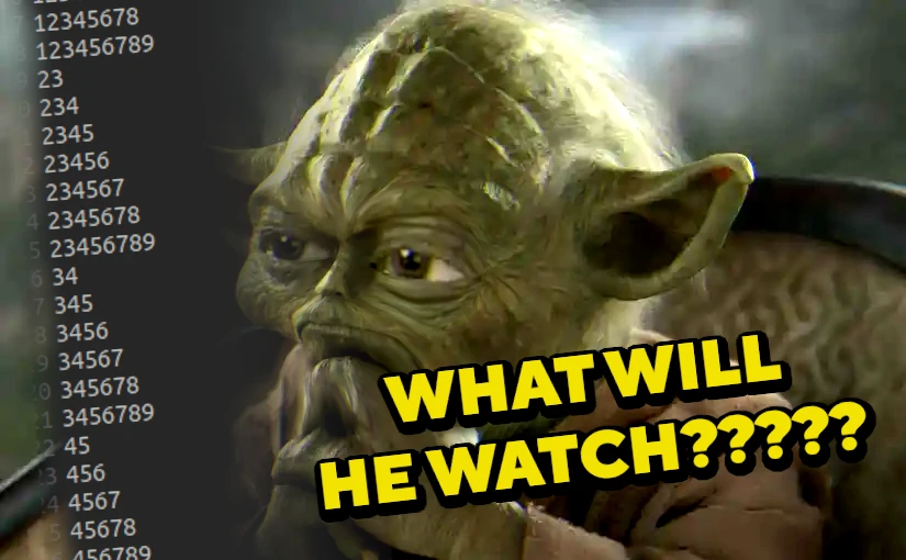 Picture of Yoda with a distorted face, captioned 